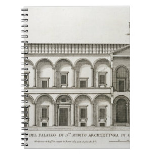 Palazzo di Santo Spirito, from 'Palazzi di Roma', Spiral Notebook