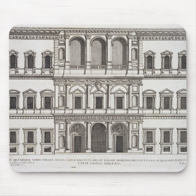 Palazzo Farnese, from 'Palazzi di Roma', part I, p Mouse Pad (Front)