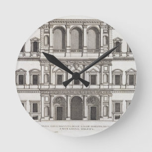 Palazzo Farnese, from 'Palazzi di Roma', part I, p Round Clock