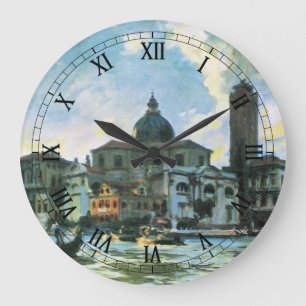 Palazzo Labia, Venice by John Singer Sargent Large Clock