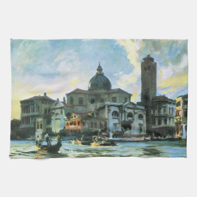 Palazzo Labia, Venice by John Singer Sargent Tea Towel (Horizontal)