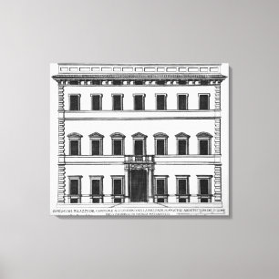 Palazzo of Cardinal Alesandrino, Piazza SS Apostol Canvas Print