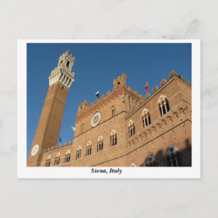 Palazzo Pubblico, Piazza del Campo, Siena Italy Postcard