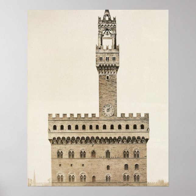 Palazzo Vecchio, or the Palazzo della Signoria, Fl Poster (Front)