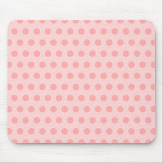 Pale and Classic Pink Polka Dots Mouse Pad