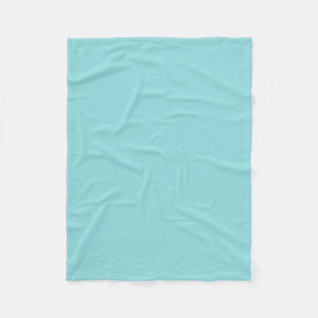 Pale Aqua - Fleece Blanket - HAMbyWhiteGlove (Front)