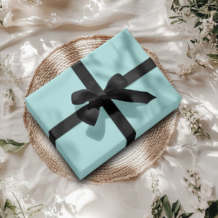 Pale Aqua Solid Colour   Classic   Elegant Wrapping Paper