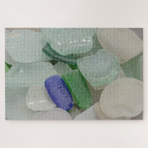 Pale Beach Glass Jigsaw Puzzle
