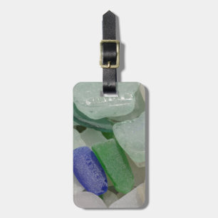 Pale Beach Glass Luggage Tag