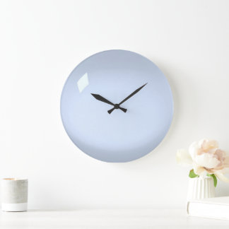 Pale Blue Acrylic Large Clock