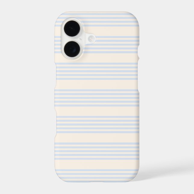 Pale blue and beige five stripes pattern (Back)