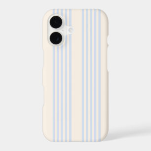 Pale blue and beige five stripes pattern