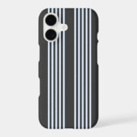 Pale blue and charcoal five stripes pattern