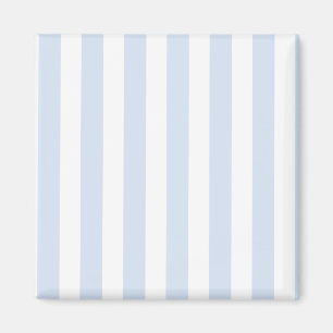 Pale blue and white candy stripes magnet