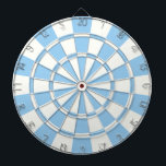 Pale Blue And White Dartboard<br><div class="desc">Pale Blue And White Dart Board</div>