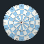 Pale Blue And White Dartboard<br><div class="desc">Pale Blue And White Dart Board</div>