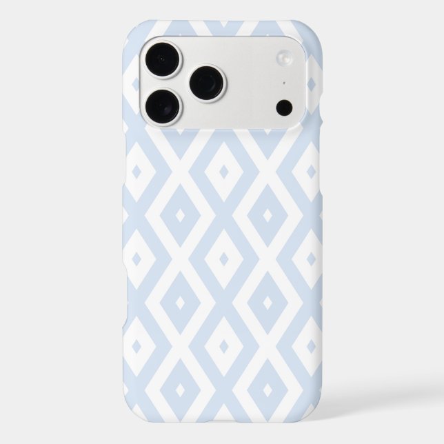 Pale blue and white diamond pattern (Back)