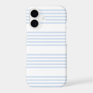 Pale blue and white five stripes pattern