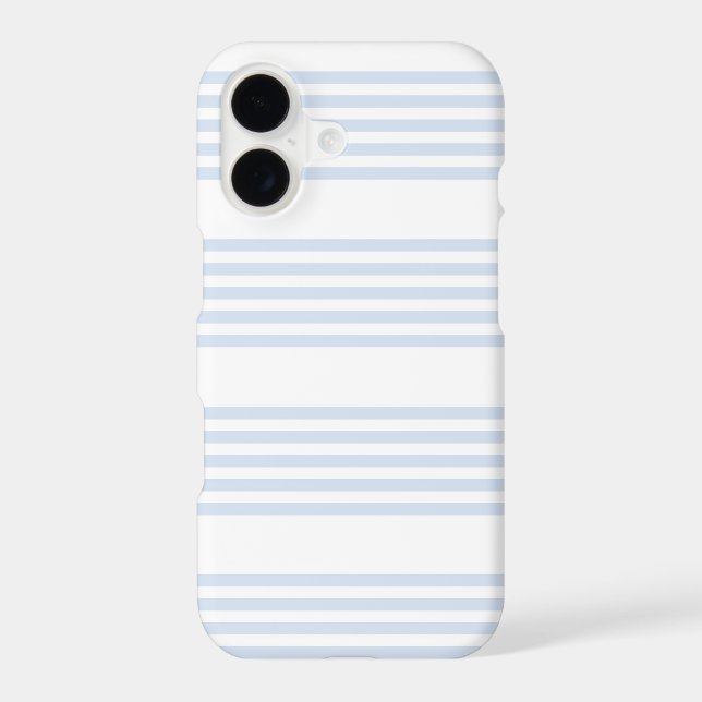 Pale blue and white five stripes pattern (Back)
