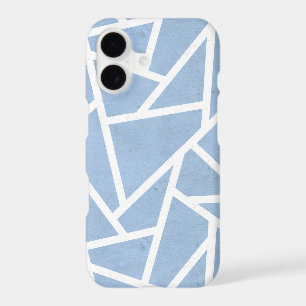Pale blue and white mosaic pattern