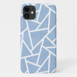 Pale blue and white mosaic pattern Case-Mate iPhone case