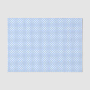 Pale Blue and White Polka Dot Pattern Tissue Paper