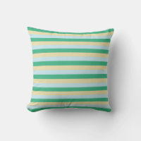 Pale Blue, Aqua Green and Beige Stripes