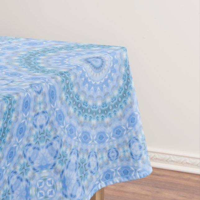 Pale blue, blue tablecloth (In Situ)