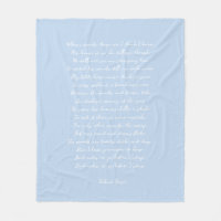 Pale Blue Custom Poem Song Lyric Quote 