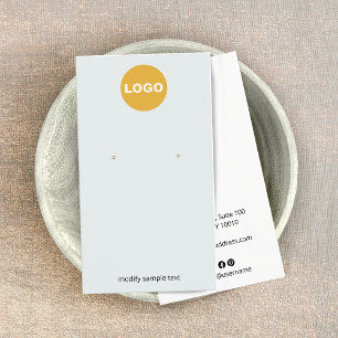 PaLe Blue Customise With Your Logo  Earring