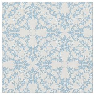 Pale Blue Damask Fabric