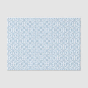 Pale Blue Damask Tissue Paper