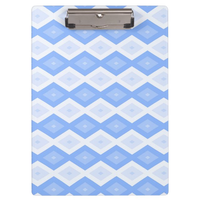 Pale blue diamond pattern clipboard (Front)