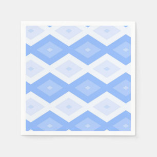 Pale blue diamond pattern napkin