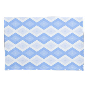 Pale blue diamond pattern pillowcase