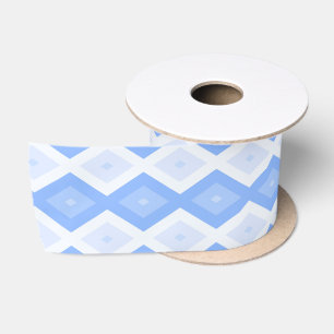 Pale blue diamond pattern satin ribbon