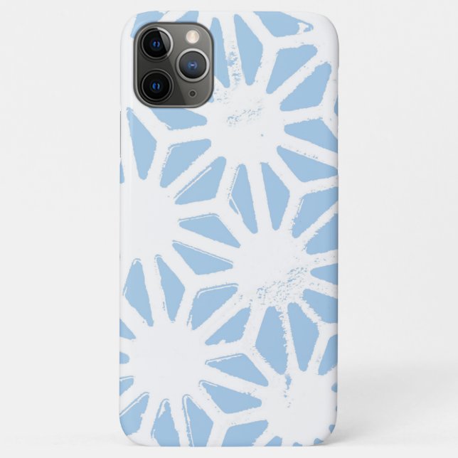 Pale blue geometric pattern Case-Mate iPhone case (Back)