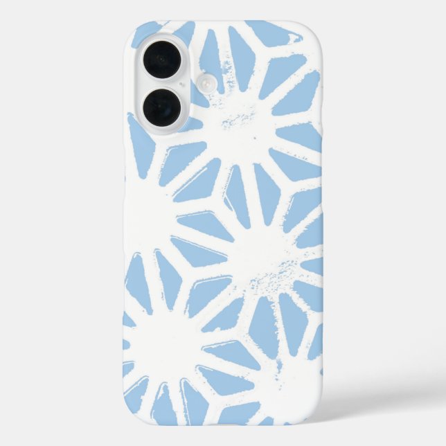 Pale blue geometric pattern Case-Mate iPhone case (Back)