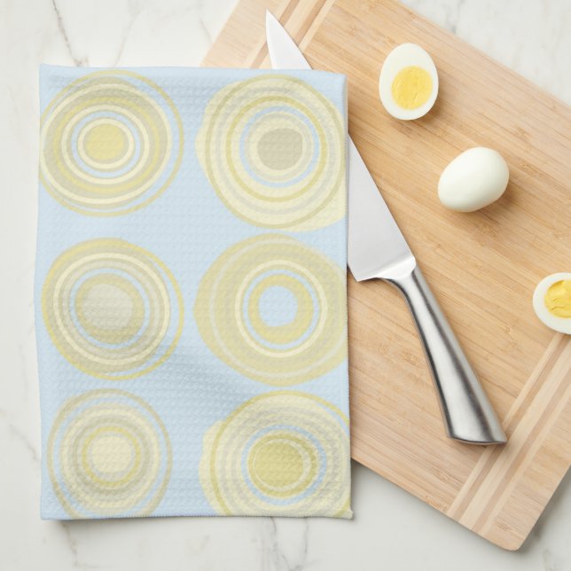 Pale Blue Kitchen Towel (Quarter Fold)