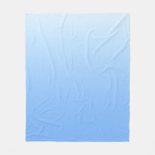 Pale blue ombre background fleece blanket