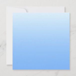 Pale blue ombre background thank you card