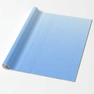 Pale blue ombre background wrapping paper