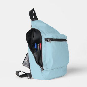 Pale Blue Print Cut Sew Sling Bag for You
