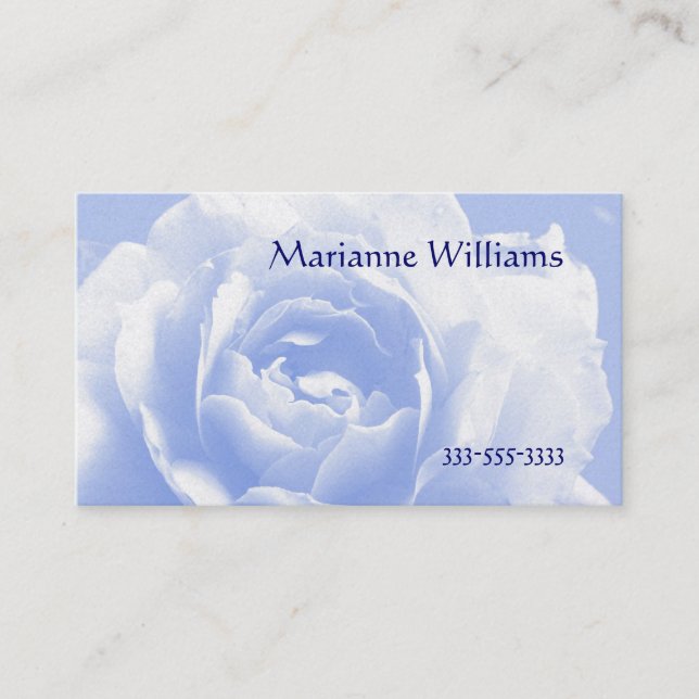 Pale Blue Rose Mummy Card (Front)
