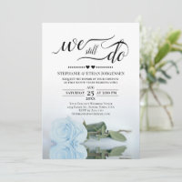 Pale Blue Rose We Still Do Wedding Vow Renewal