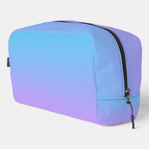Pale Blue to Lavender Ombre Gradient Pattern Dopp Kit