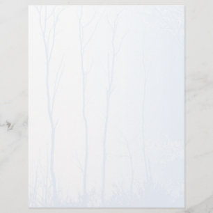 Pale Blue Tree Paper