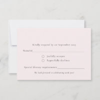 Pale Blush Pastel Pink Simple Minimal Plain Solid