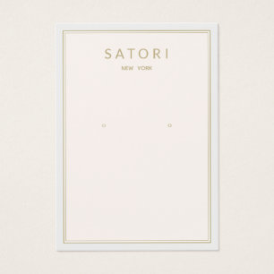 Pale Blush Pink Border Earring Jewellery Display