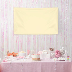 Pale Buttercup Yellow Solid Colour Banner